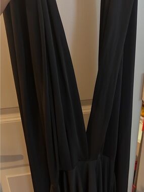Source Unknown Black Backless Dress
